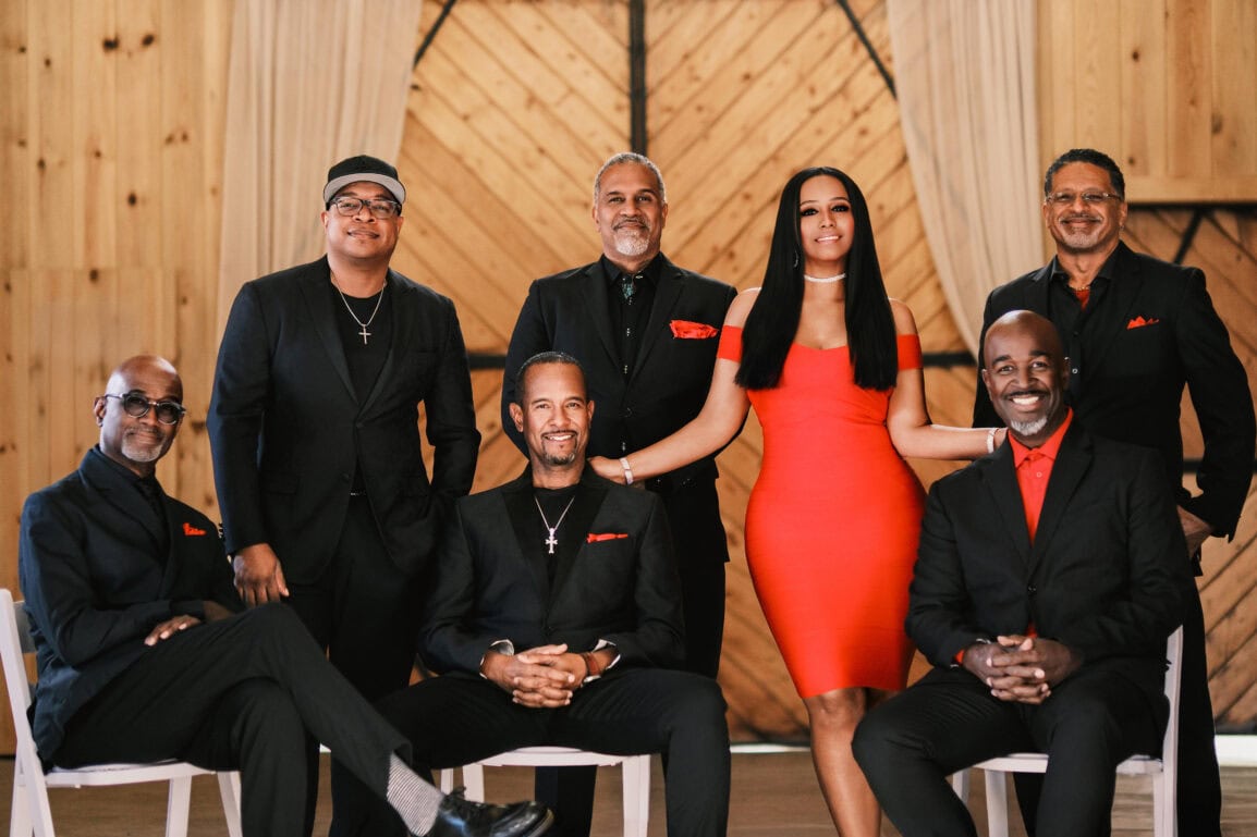 Take 6 posing with Sanji Jiminez